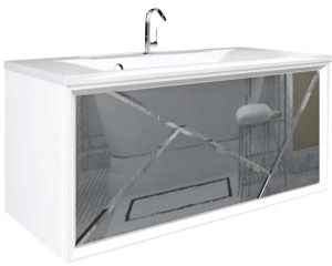 Тумба под умывальник 1Marka Seattle 90П 1в.я. Mosaic Mirror