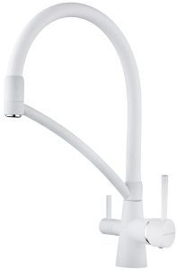 Смеситель для кухонной мойки Paulmark Siegen Si213111-431TW(WH) с подключением к фильтру воды
