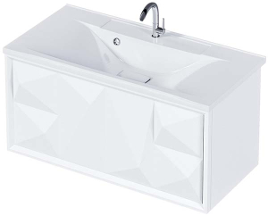 Тумба под умывальник 1Marka Romb 90П 1в.я. White