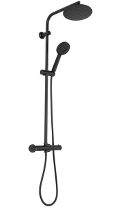 Душевая стойка Rea Bliss Black REA-P8804 с термостатом