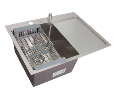 Кухонная мойка Wisent WS-37851-R-114 / WS-37851-L-114 с коландером и дозатором