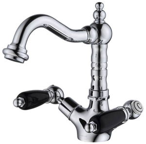 Смеситель для умывальника Caprigo Adria-classic Black Edition 03B-526-CRM