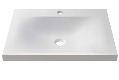 Умывальник Belux Порто По 500 / 600 / 700 / 800 / 900 / 1000 белый матовый Solid Surface