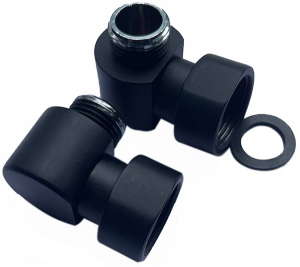 Комплект угловых американок 3/4"х1/2" Г/Ш 9005