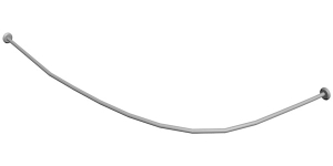 Карниз для ванны Relisan Zoya 140x90