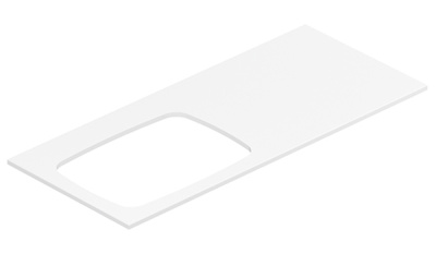 Столешница Belux LUNA-JAZZ-REC540 НП120 / НП140 белый матовый Solid Surface