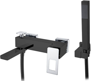 Смеситель для ванны Boheme Q 143-BCR Black Chrome