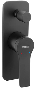Смеситель скрытого монтажа Ferro Stratos Black BSC7PBL (2 функции)