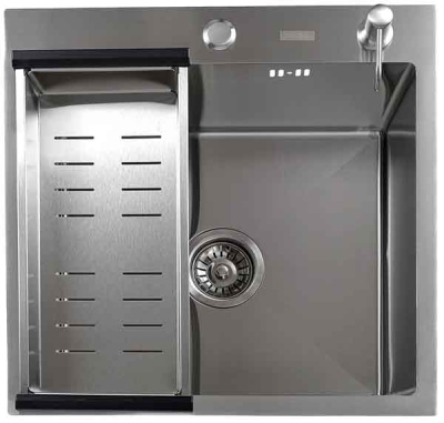 Кухонная мойка Avina Futur FK Eco Embossing с коландером и дозатором