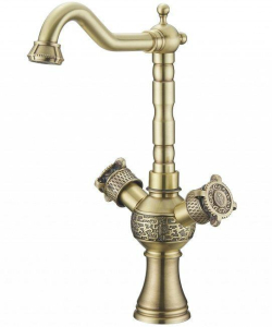 Смеситель для кухонной мойки ZorG Antic A 3004K-BR
