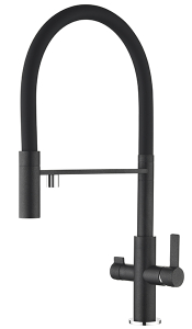 Смеситель для кухонной мойки Zorg Soifos Premium Brass black metallic под фильтр