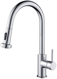 Смеситель для кухонной мойки Timo Saona 2316/00FL с выдвижным изливом