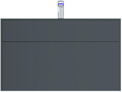 Тумба под умывальник AM.PM Inspire V2.0 80 / 100 подвесная графит матовый
