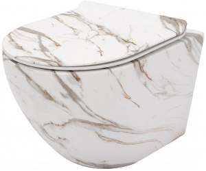 Подвесной унитаз Rea Carlos rimless Lava Shiny C0536