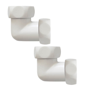 Комплект угловых американок 1"x1" Г/Г белый