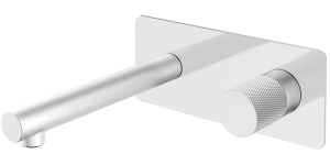 Смеситель встраиваемый Boheme Stick 125-WCR.2 White Touch Chrome для умывальника