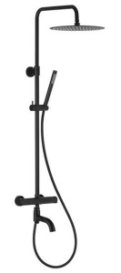 Душевая стойка Armatura Moza Black Premium KFA-MozaPRB-1 с термостатом
