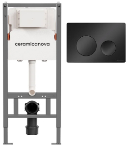 Инсталляция для подвесного унитаза CeramicaNova Balance CN121001MB 3 в 1