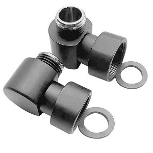 Комплект угловых американок 3/4"х1/2" Г/Ш 751SCH0504 оружейная сталь