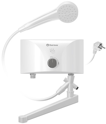 Проточный водонагреватель Thermex Vetro 3500 / 5500 / 6500 combi