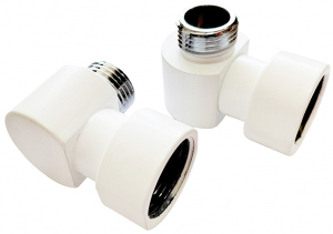 Комплект угловых американок 3/4"х1/2" Г/Ш 9016