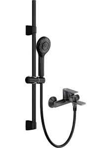 Смеситель для ванны Lauter Reef 21CK6678BS с душевым гарнитуром Neno 63696