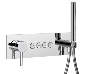Смеситель встраиваемый Omnires Y GoClick Y1239/1GCCR (4 функции) кнопочный