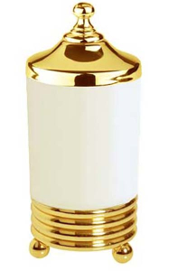 Стакан Boheme Hermitage Gold 10364 для ватных дисков