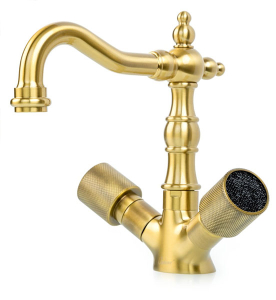 Смеситель для умывальника Boheme Royal Crystal 312-Royal/CRST black