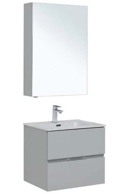 Комплект мебели Aquanet Алвита new 60 / 70 2 ящика серый