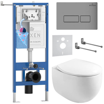 Комплект инсталляции 6 в 1 Roxen StounFix Dual Fresh 964210 с аромадозатором
