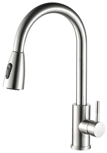Смеситель для кухонной мойки Haiba HB73304-2 с выдвижным изливом