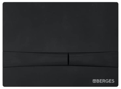 Комплект инсталляции Berges Novum 525 c черной кнопкой и подвесным унитазом Керамин Бари R Нова