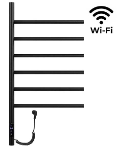 Полотенцесушитель Gloss&Reiter Е2 Ti#1 L F6 Муар black электрический (таймер) Wi-fi