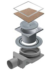 Душевой трап Pestan Confluo Ceramic 8 Large no flange под плитку