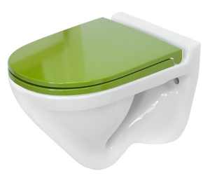 Подвесной унитаз Sanita Luxe Attica Luxe Color Green SL (с крышкой SoftClose)