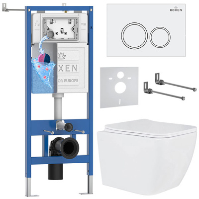 Комплект инсталляции 6 в 1 Roxen StounFix Dual Fresh 503394 с аромадозатором