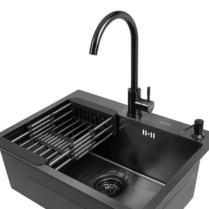 Коландер для кухонной мойки Arfeka AF-C13 Black Grafit