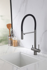 Смеситель для кухонной мойки Abber Wasser Kreis AF81141NG с подключением к фильтру воды