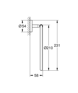 Держатель для полотенец Grohe BauCosmopolitan 40460001