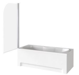 Душевая шторка на ванну Good Door SCREEN H-80-C-CH, 80х140, прозрачный