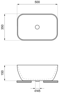 Умывальник Wellsee Air Gap S 338501000