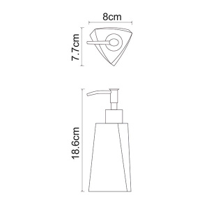 Дозатор для моющих средств Wasserkraft Ohre K-37799