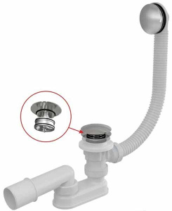 Сифон для ванны AlcaPlast A504CKM Click Clack