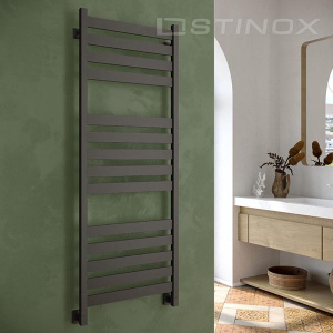 Полотенцесушитель Stinox San Remo Luxe нижнее подключение черный матовый, 50х140 14 перекладин 1, 2 дюйма