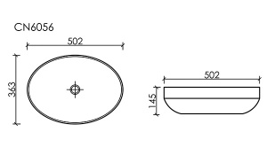 Умывальник CeramicaNova Element CN6056MC