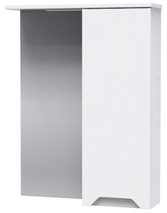 Шкаф-зеркало AV Engineering Allegretto 55 / 60 / 65 / 70 / 75 / 85 / 90, 60х72, белый