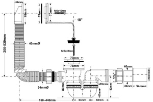 Сифон для ванны McAlpine HC30-EX