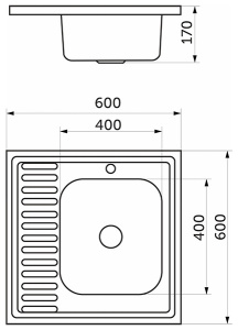 Кухонная мойка AKS 42598 / 42599
