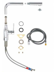 Смеситель для кухонной мойки Grohe Essence New 30270A00 / 30270AL0 / 30270BE0 / 30270DA0 / 30270DL0 / 30270GL0 / 30270GN0, темный графит глянец